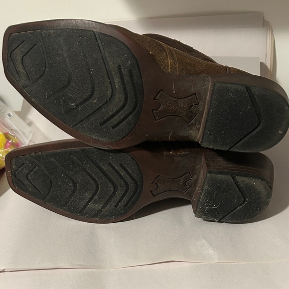 Ariat Brown Leather Western Boots - Picture 6 of 7